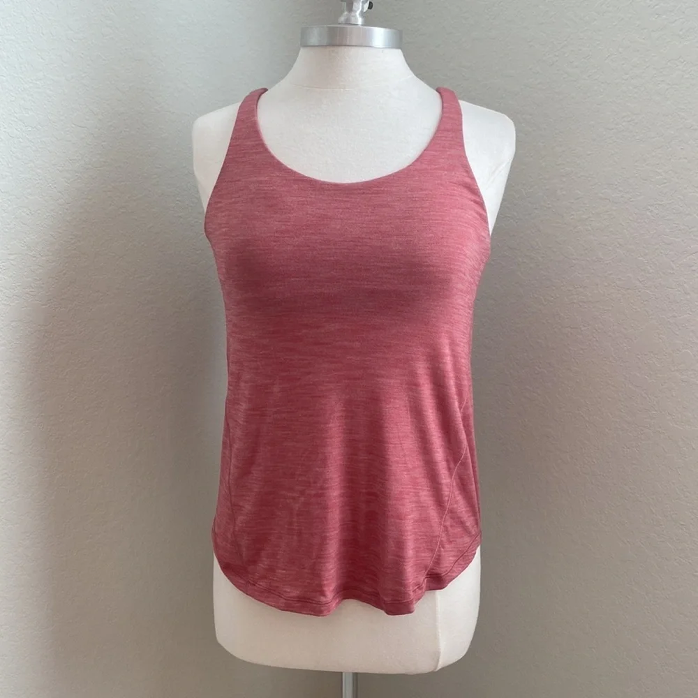 LULULEMON Moment To Movement 2-In-1 Tank Heathered Cherry Tint / Cherry Tint